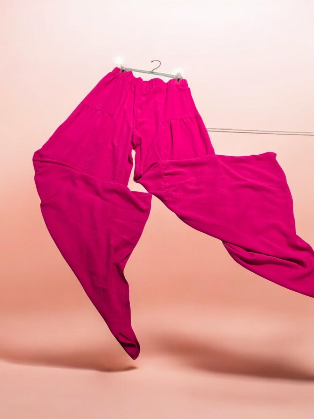 Wide-Leg Pink Palazzo Pants Size L By Cato NWT